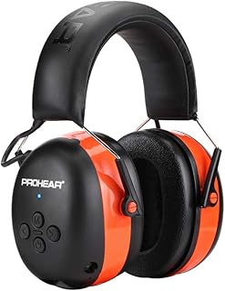 PROHEAR 037 Protetor auditivo com Bluetooth, capacetes anti-ruído Bluetooth recarregáveis para cortar relva, carpintaria...
