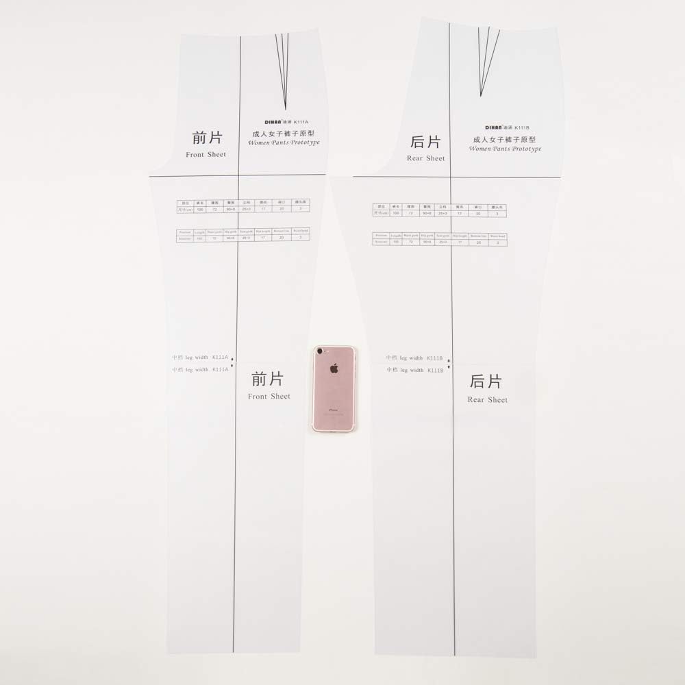 DIHAN #K111 Women‘s Pants Garment Pattern Making Pattern Sewing Ruler Quilting Ruler Garment Ruler Frech Curve