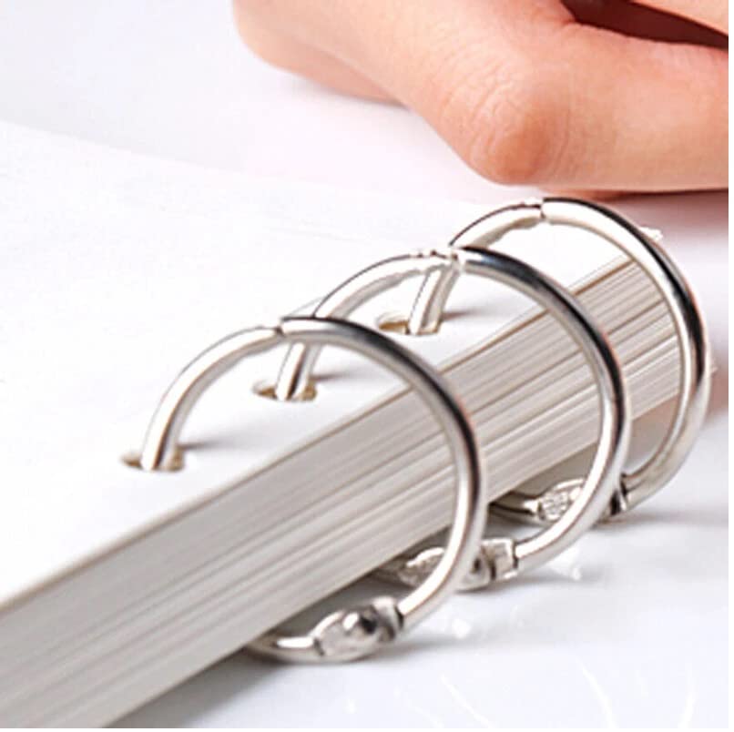 DEZIINE Binder Card Ring /Book Ring for Scrapbooking - 100 Pcs (20mm ...