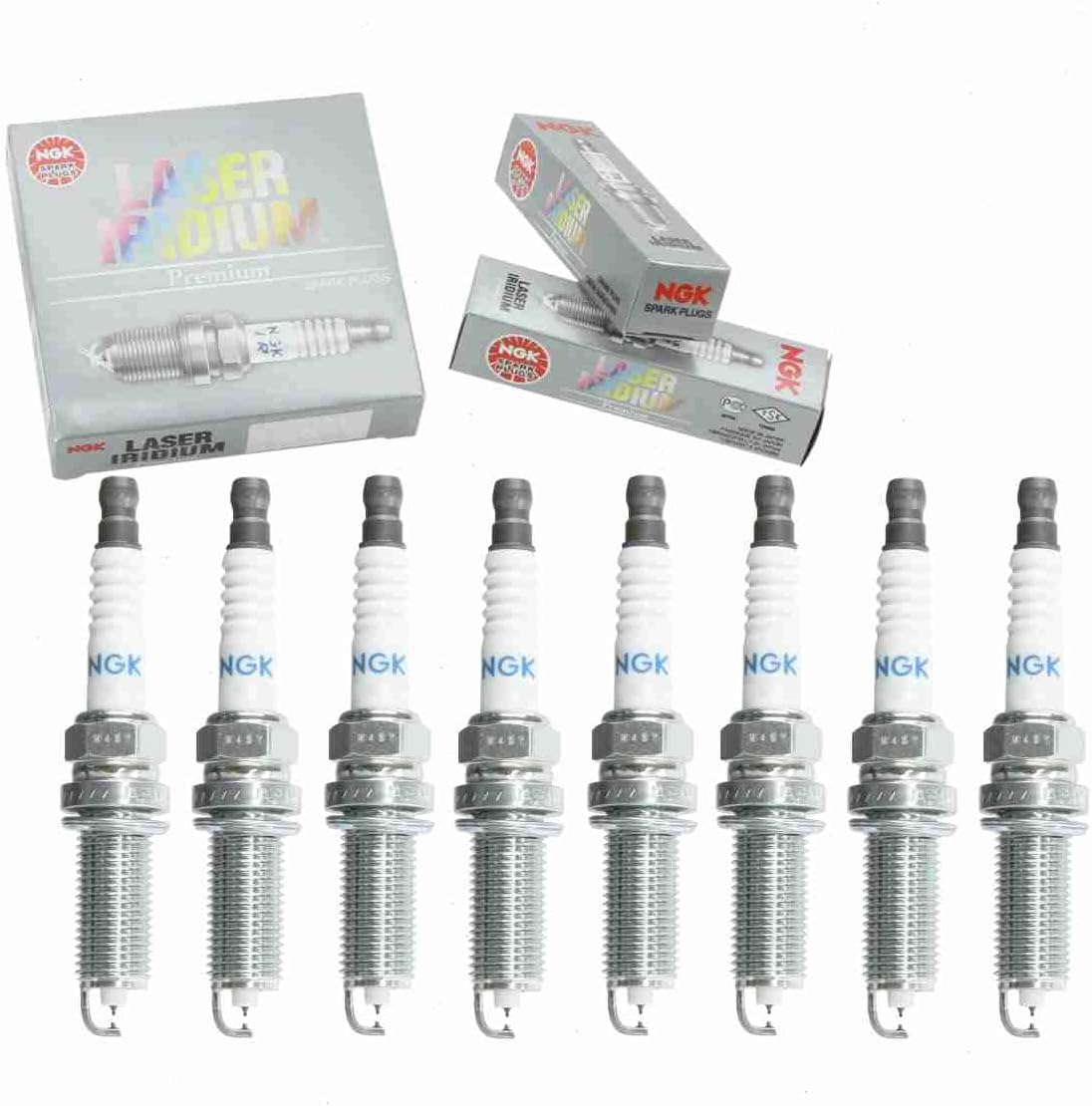 8 pc NGK Laser Iridium Spark Plugs compatible with Infiniti QX80 5.6L V8 2014-2020