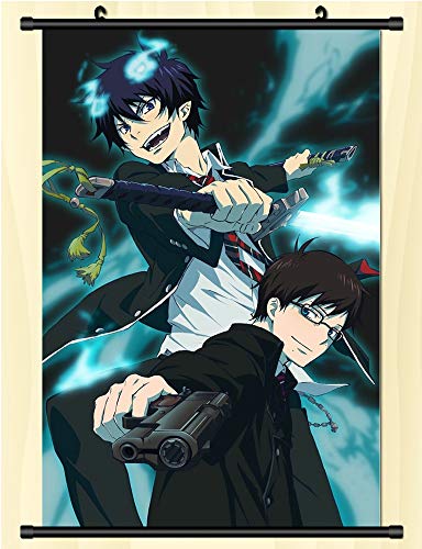 Shah Decoración del hogar Anime japonés Anime de Desplazamiento de Pared Póster Blue Exorcist 40cmx60cm/15.75''x23.62''