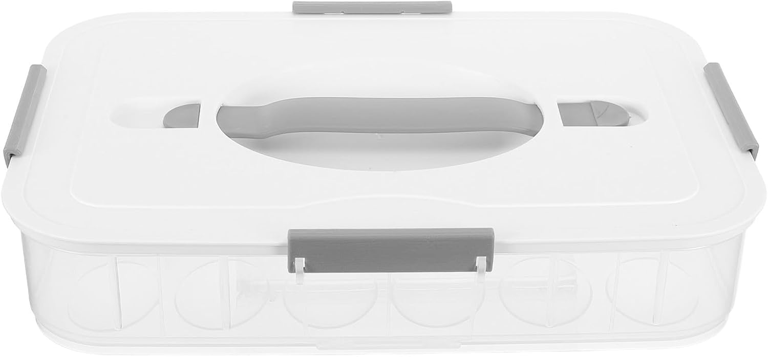 Ipetboom Egg Storage Box 18 Grids Portable Holder with Lid for Fridge