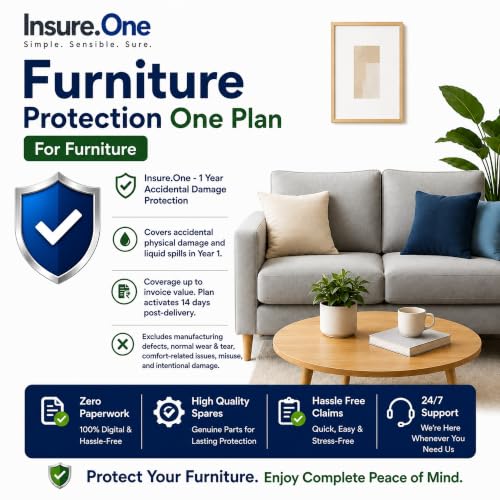 Image of 1 Year Accidental Damage Protection - Furniture Protection One Plan - for Furniture Between INR 8001 - INR 12000 (Email Delivery Only)