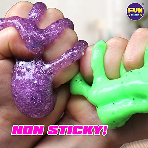Unicorn Fluffy Slime Kit for Girls 6+, FunKidz Cloud Slime Gift for Ages 6+ Kids Puffy Slime Making Kit Stocking Stuffer… - Image 3