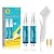 Grout Pen White Large Size 20ml 2 Pack with 2 Replacement Nibs and 1 Cleaning Brush, Grout Shine Paint Grout Whitener Coating Touch Up Repair Marker - Restore and Renew Grout Line Tile Gap