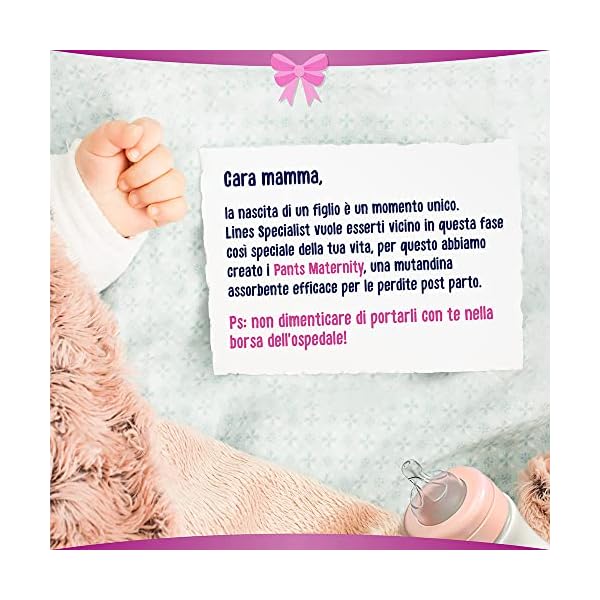 Lines Specialist Pants Maternity, 20 Unterhosen für die Zeit nach der Entbindung L (20 Unità) – Bild 4