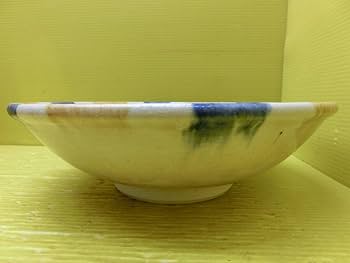 Amazon.co.jp: 瀬戸本業窯水野半次郎 作瀬戸三彩 28cm 盛鉢盛皿