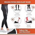Slant Board Squat Wedge block Calf Stretcher Incline Board 3 pcs with 5 Adjustable Angle for Workout, Therapy, Gym & Home Exercise, Anti Slip rubber Included Top & Bottom Easy to Use better Stability - Image 4