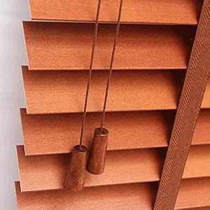Jolan Window Blinds,Wooden Blinds,Shades for Home,Semi-Blackout,Dark Oak,Faux Wood Blinds,with Lifter,50x60cm/20x24in