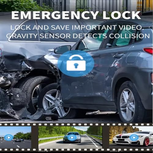 Image of Maharsh 3 Dash Cam 4K Front 1080 Rear & 1080 Cabin Dashcam WiFi GPS Front Cabin Recorder Cars Infrared Night IPS 3 inch Screen Loop Recording WDR Parking