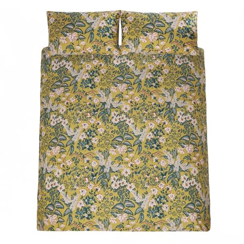 Amanda Holden Cotswold Floral Ochre BeddingBedding: Duvet Cover & 2 Pillowcase Set, Double 200x200cm - Image 3