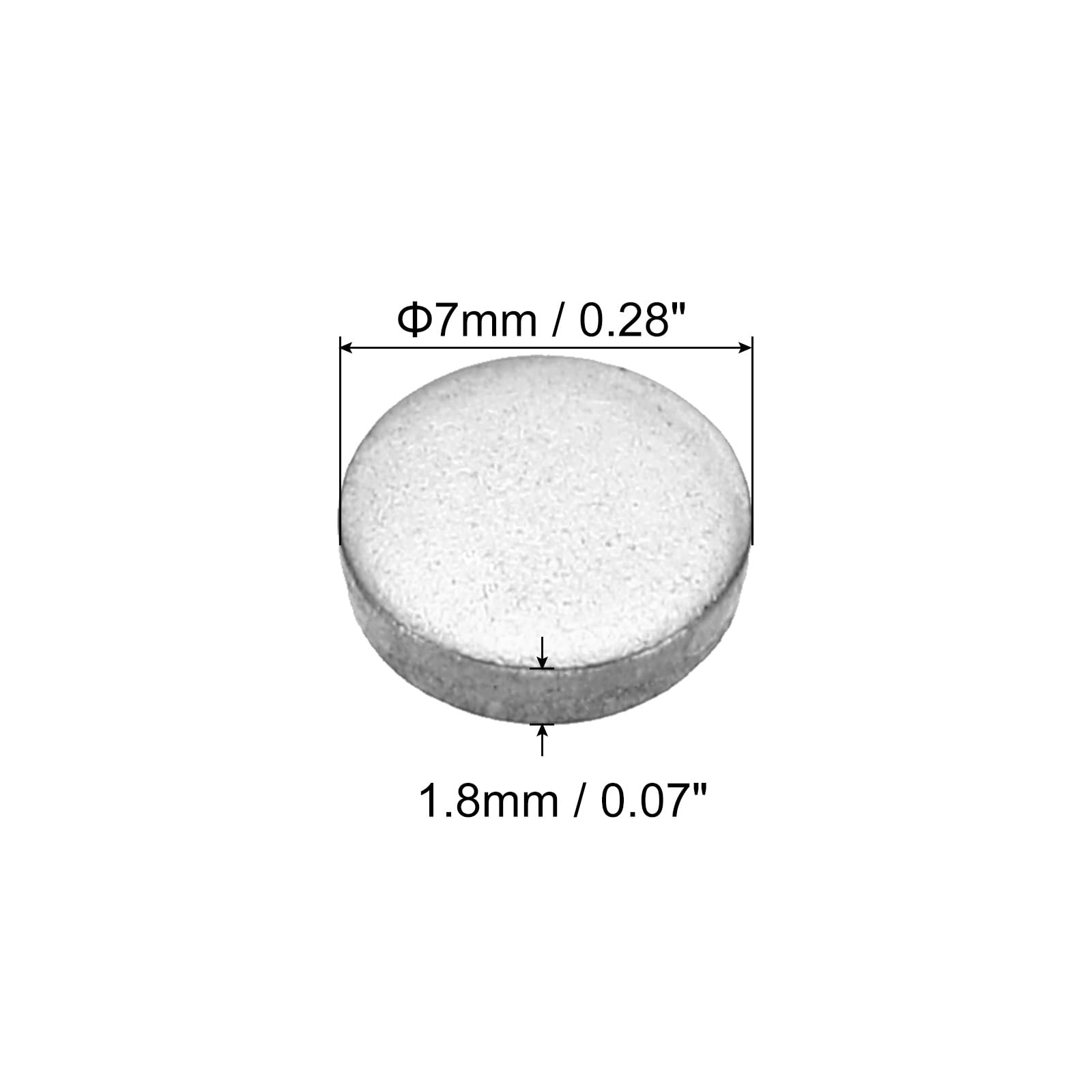 PATIKIL 7mm Steel Disc, 100Pcs Round Metal Stamping Blanks Tags Circle Stainless Steel Strike Plate DIY for Engraving Stamping Craft - Image 2