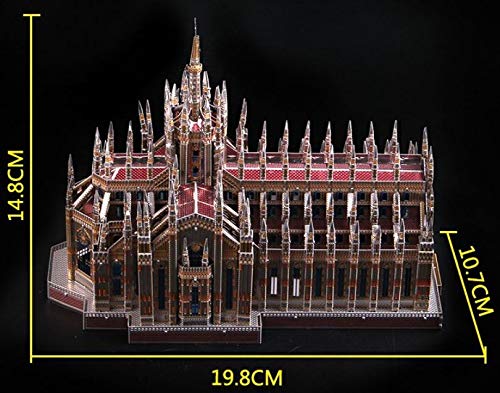 Microworld 3D Metal Puzzle Milan Cathedral Duomo Di Milano Model Kits J045-C Diy 3D Laser Cut Assemble Jigsaw Toys #TOP3