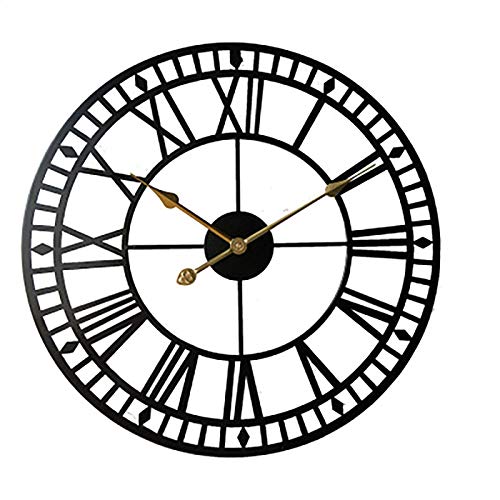 Horloge murale extérieure rétro étanche et silencieuse à piles - 2