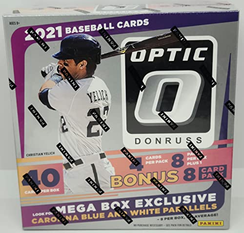 2021 Panini Donruss Optic Baseball Trading Cards Mega Box (40