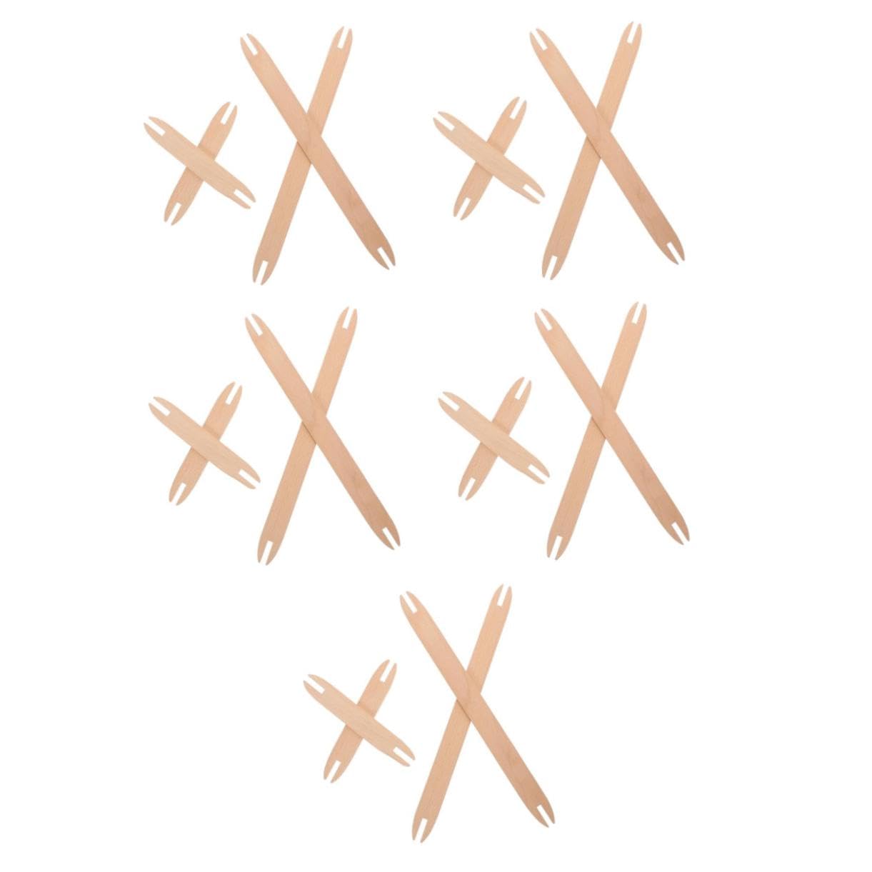 5 Sätze Webschiffchen Webschiffchen Wandteppich Knit Set Webstuhl Crochet Hooks Gebogene Nähnadeln Polsterung Schiffchen Weben Werkzeug Weberei Weben Strickshuttle Holz 4 Stück * 5