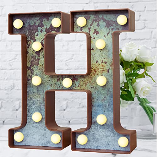 LED Marquee Light Up Letters Industrial Vintage Style Lighted Letters