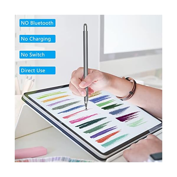 SENKUTA Tablet Stift für Alle Tablets, 2 in 1 Touchscreen Stift Kompatibel mit Tablets, Handy, iPhone, iPad, Samsung… – Bild 6