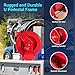 Fuel Diesel Hose Reel Retractable 3/4 inch x 50ft,Spring Driven Automatic Rewind,300 PSI Industrial Heavy Duty Steel Construction Auto Swivel Reels for Truck Farm Aircraft Ship Vehicle Tank Trailer