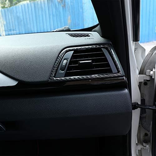 Miniatura 4 de YIWANG Adhesivos de fibra de carbono real para marco de ventilación de aire, 2 unidades, para BMW Serie 3 GT F30 F33 F34 F36 2013-2019 Accesorios