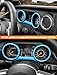 Savadicar Sky Blue Interior Accessories - Instrument Panel Trim Set for 2018-2023 Jeep Wrangler JL JLU 4XE & Gladiator JT - Solid Color Interior Decor Upgrade Option, 3-Piece