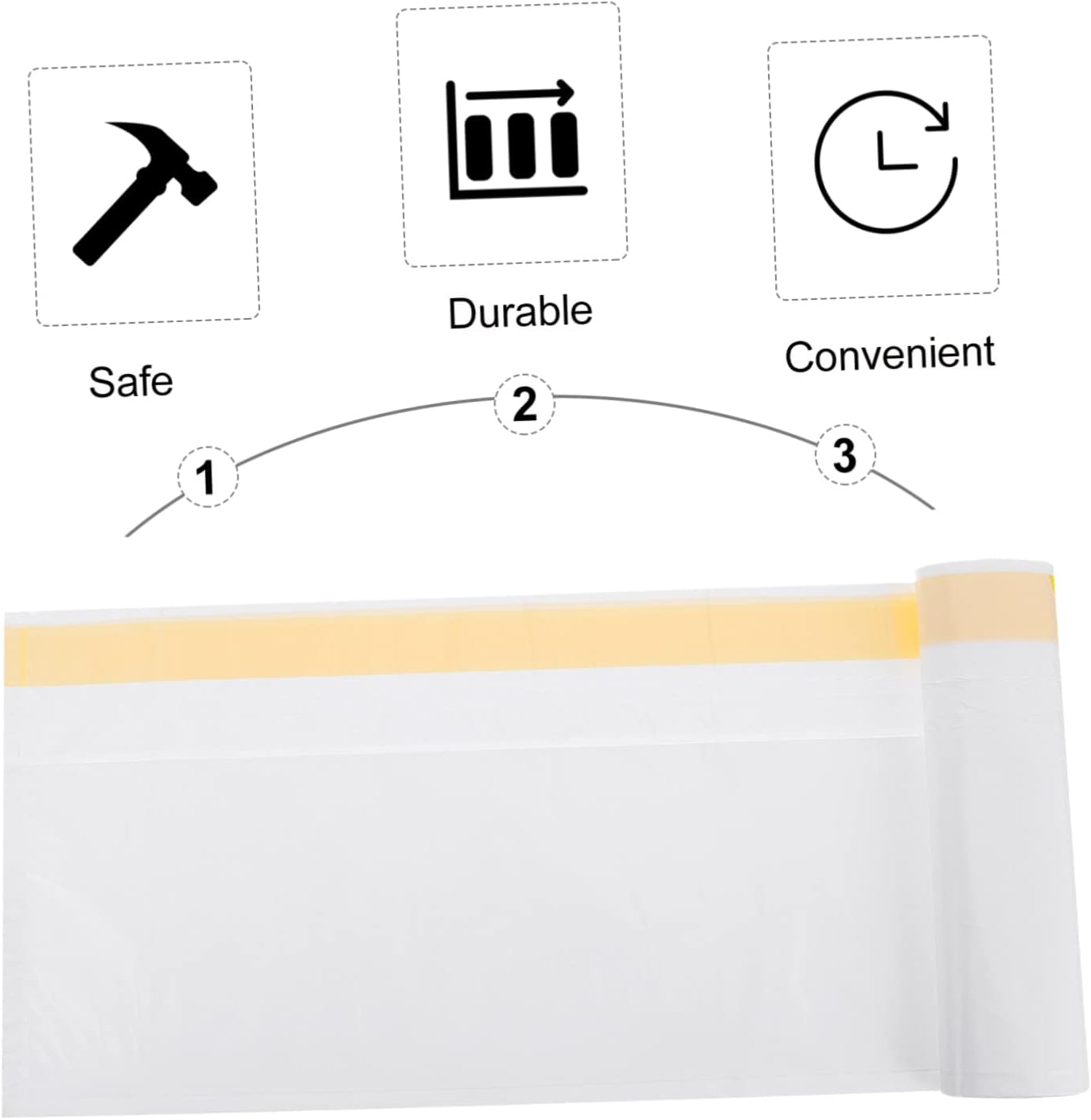 YARNOW 7pcs Thickened Cat Litter Bags Drawstring Design Liners for Easy Cleanup Cat Litter Boxes