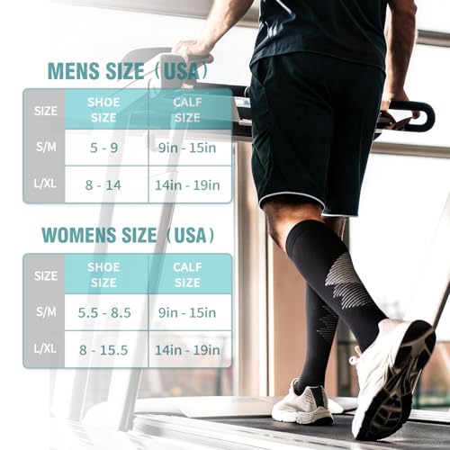 Image of Copper Compression Socks for Women & Men (6 pairs) - Best Support for Nurses, Running, Hiking, Recovery
