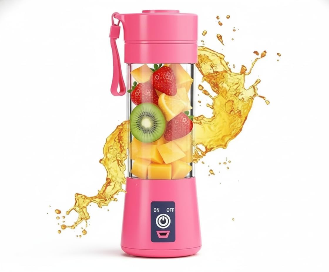 Portable Mini Bottle for Smoothies & Juices – Compact Personal Mixer with Travel Lid Leakproof Design Easy One-Touch Operation – Ideal for Fresh Fruit Juices, Protein Shakes & Healthy Drinks-image-32