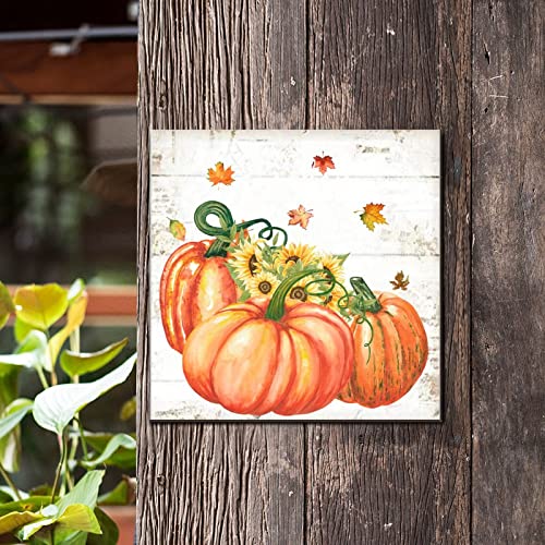 Panneau en bois de citrouille haut de gamme pour une décoration murale de récolte raffinée