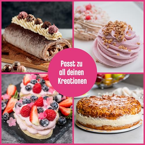 Decocino Schoko Buttercreme Fertigmischung (3x250g) - fertige Buttercreme Mischung im Schoko Geschmack, ideal für Torten, Kuchen und Cup Cakes, Topping, Motivtorten, Frankfurter Kranz, Geburstag