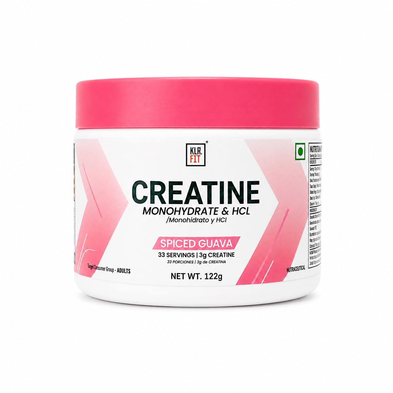 Creatine Monohydrate & HCL Powder | 3g Creatine Blend Per Serving | Supports Strength, Power & Muscle Recovery | 33 Servings | Spiced Guava | 122g-image-11