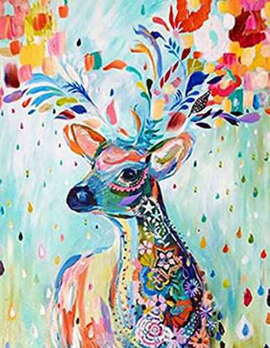 Peinture au diamant 5D cerf peint comme cadeau amusant pour adultes