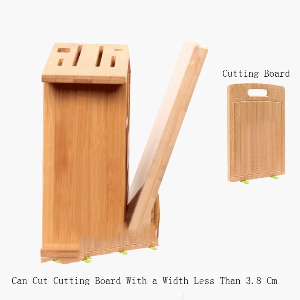 Knife Block Storage Stand Kitchen,Only Selling Cutter Holder,Bamboo Knives Multi-Purpose Racks Space-Saving Supplies