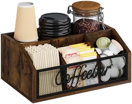 Amazon.com: QUALLON Coffee Station Organizer with Small Removable ...