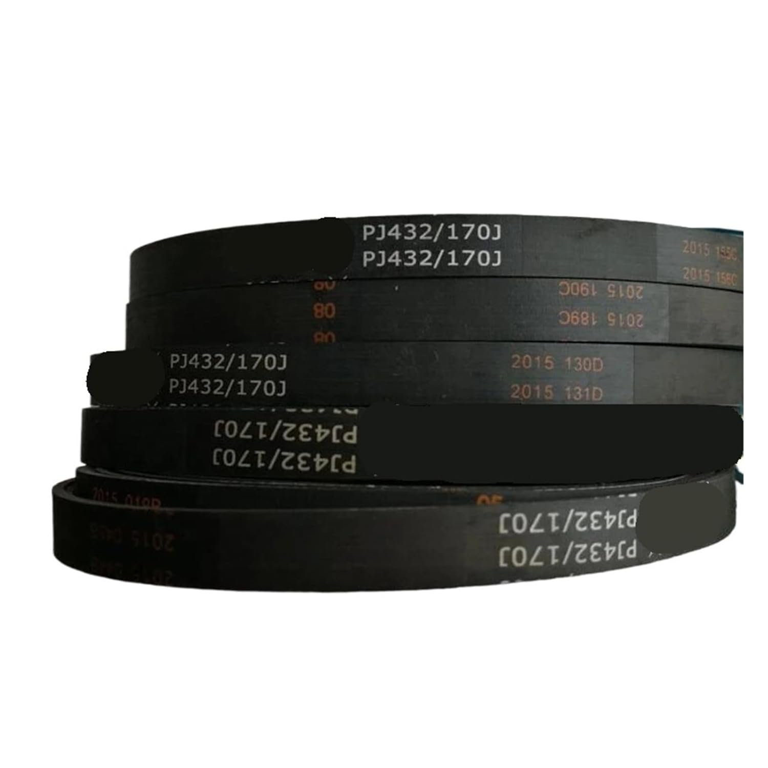 2PCS Treadmill Motor Belt,PJ432/170J Drive Motor Belt,Alternator Belt, Drive Belt, 5/6/7/8/9/10 Ribs(5 Ribs)
