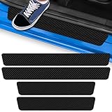 Kit 4 Adesivos para Soleira de Porta de Carro em Fibra de Carbono - Proteção Anti Arranhões (TOYOTA)