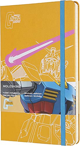Carnet Moleskine Gundam carnet de notes orange à pages lignées 240p
