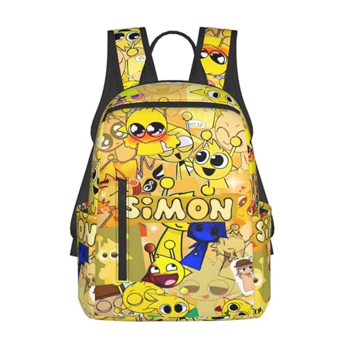 IFHSIGoe Sprunki - Mochila multiusos com estampado de desenhos animados