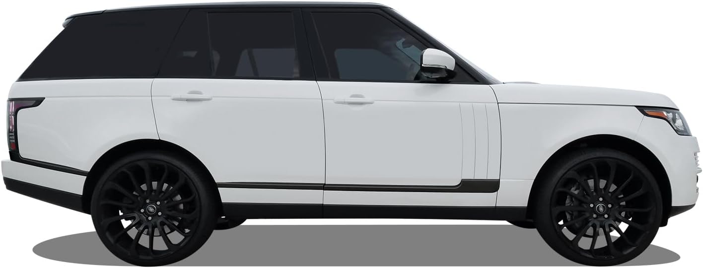 SlickMod Chrome Delete Blackout Vinyl Overlay for 2014-2017 Range Rover Side & Rear Trim (Gloss Black)