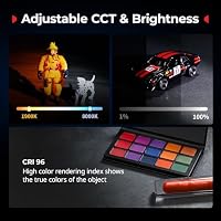 SMALLRIG RF05B LED Fotografie Taschenlampe 1900K-8000K, 2600mAh Video Licht – Ansicht 2