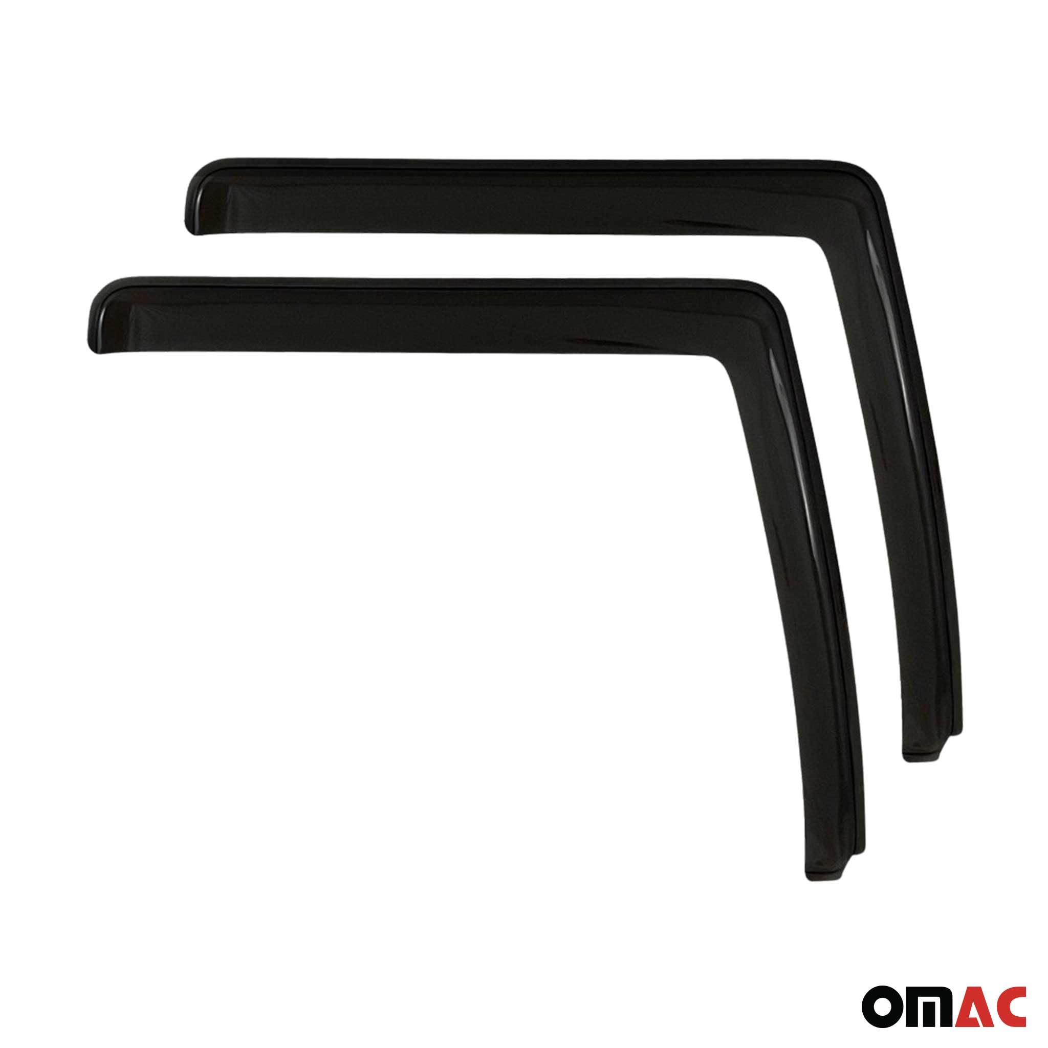Déflecteurs de vent et de pluie compatibles avec Man TGX 2007-2024 - En acrylique foncé - 2 pièces