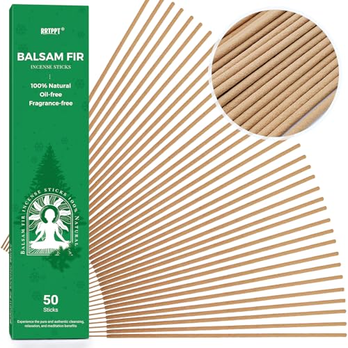 Balsam fir Incense Sticks (50 Sticks) 100% Natural sustainably harvested Balsam fir Suitable for Yoga Meditation Relaxation and Spiritual Purification