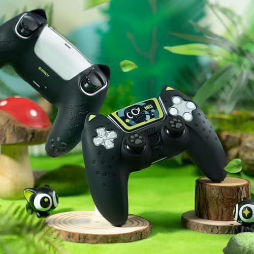 Image of GeekShare Cute PS5 Controller Skin Anti-Slip Silicone Skin Protective Cover Case for PS5 Wireless Controller - The HEI Series
