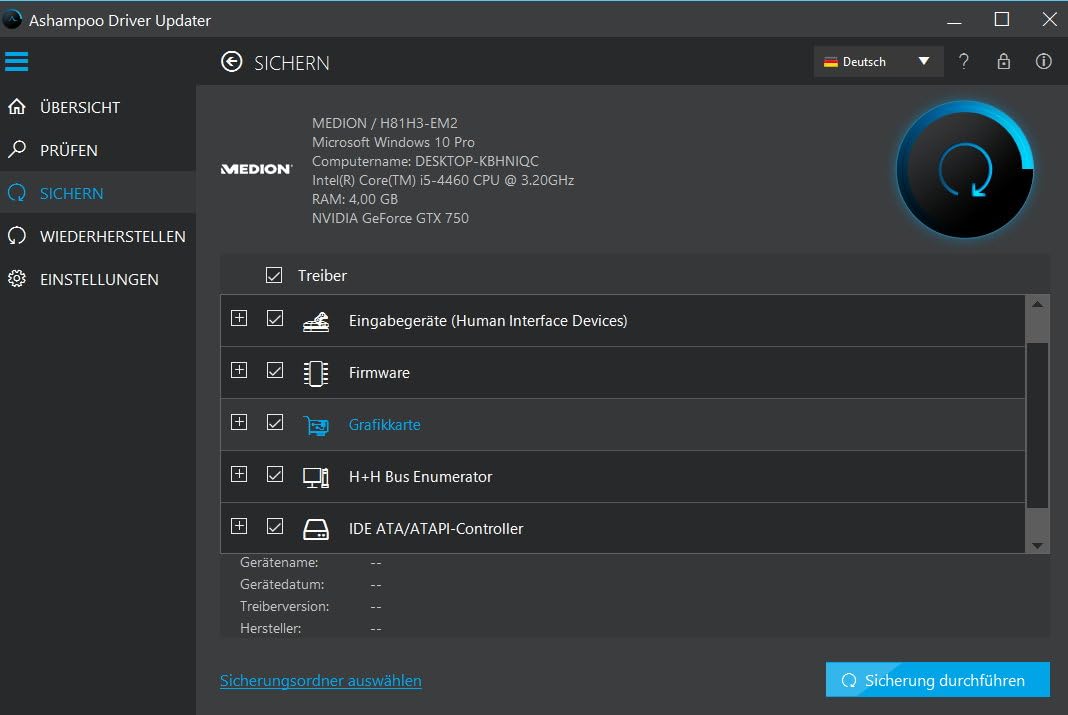 Ashampoo Driver Updater – Treiber automatisch aktualisieren & Systemleistung optimieren | 1 Gerät | 1 Benutzer | PC-Aktivierungscode per Product Key Card