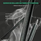 KHEALING queue carbone verte 147 cm, procédé 12,4 mm photo 4