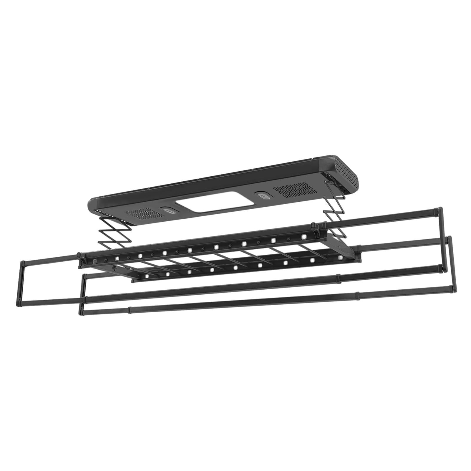 Secadora Eléctrica Extensible con Mando a Distancia con Iluminación LED para Casa Balcones Baño