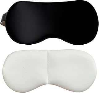 Natural Microwave Heated Eye Mask for Stye Eye Treatment -Moist Heat Warm Compress for Eyes -Premium Silk Eye Mask for Dry Eyes, Sinus, MGD-10 min Heat Therapy -Washable Cover & Adjustable Strap