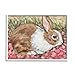 Stupell Industries Bunny Pink Spring Blossoms Framed Giclee Art, Design by Sara G. Designs