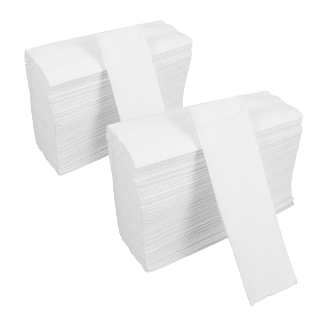 Salviette Carta Monouso per Mani 2 Confezioni Bianche | Tessuto Morbido, Monouso e Resistente allo Strappo, Adatte per Bagno e Cucina, Formato Pratico