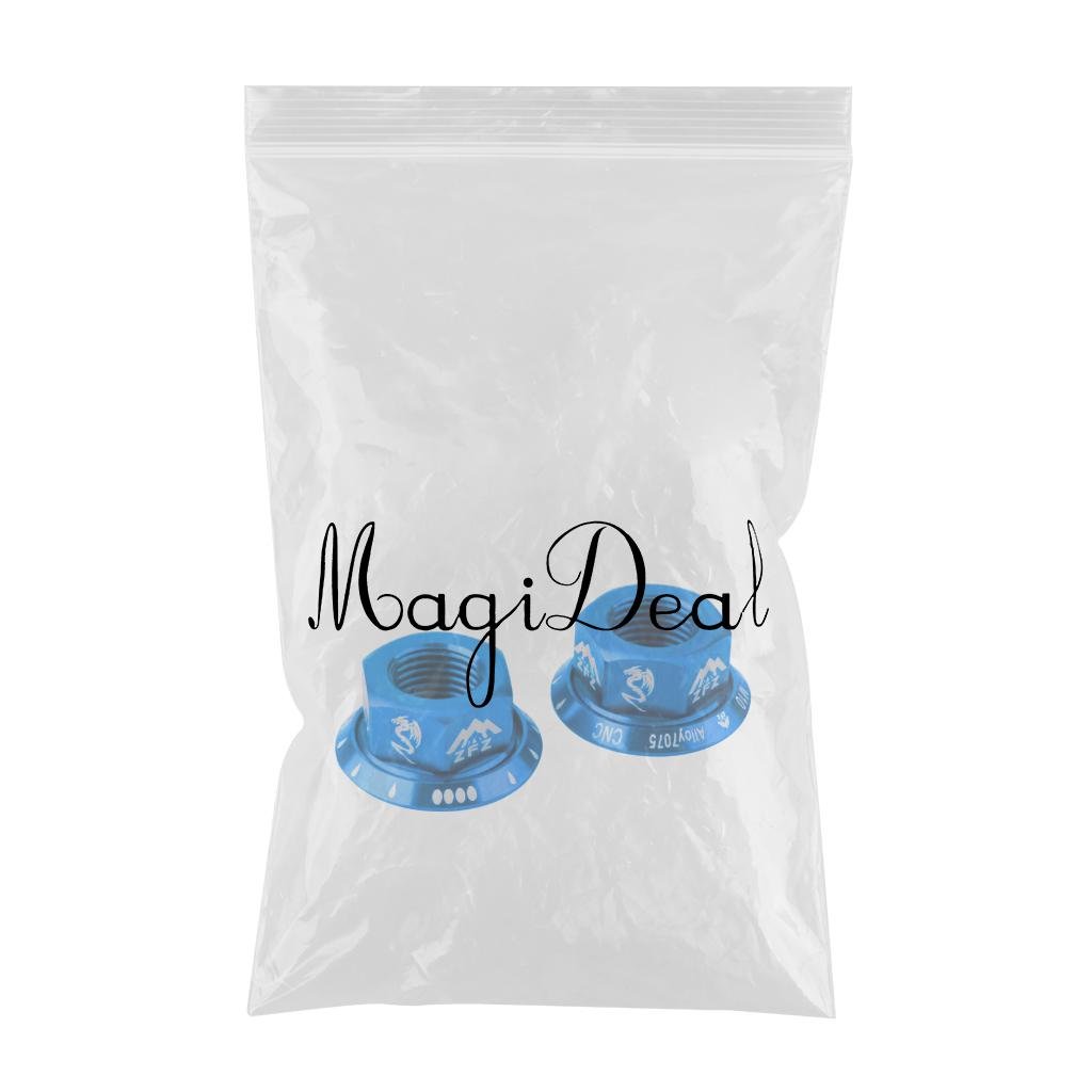 Unknown 2Pcs Nuts Wheel BMX Vintage Rear/10 Drums Screws, Blue